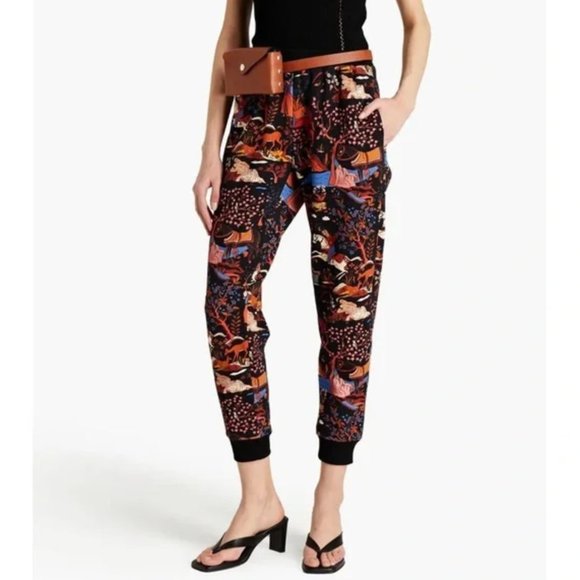 RHODE Harry Print French Terry Cotton Track Pants - Picture 1 of 8
